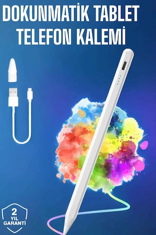 Tablet Kalemi İos Android Windows Uyumlu Yedek Uçlu Universal Çizim Kalemi Diğer