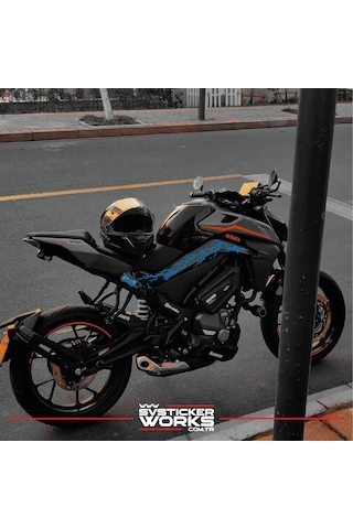 Cfmoto 250nk Sticker Orta Şase Şimşek Yıldırım Sticker Deseni Dekor Sticker Diğer