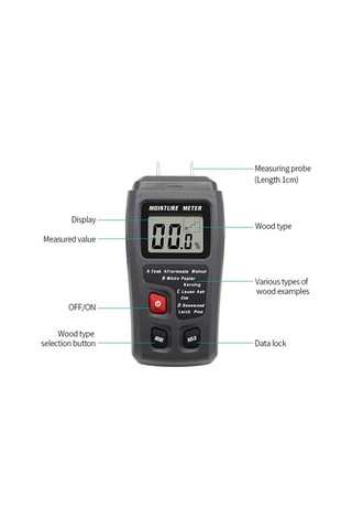 Butuglobal Bsıde Emt01 Ahşap Nem Ölçer Pin Nem Test Cihazı