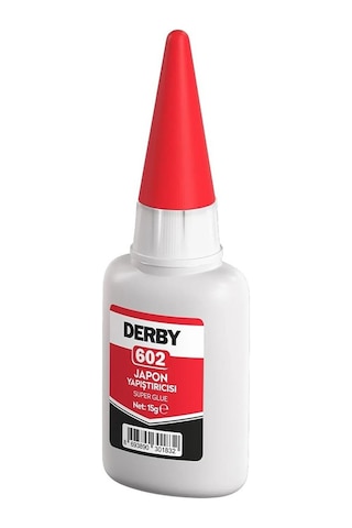 Derby 602 Japon Yapıştırıcı 15 Gr 3 Adet Yüksek Yapıştırma Gücü Tek Bileşenli Düşük Viskozite Güçlü Yapıştırıcı 15gr