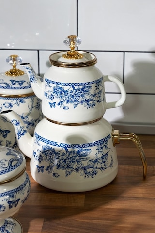 Miss Betty Bluelife Blucyd-8324-12.65 L Emaye Çaydanlık