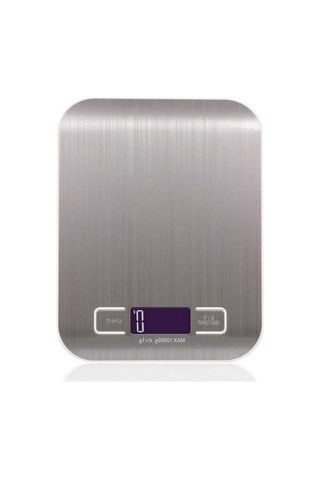Besthome1 Anasayfa Mutfak Terazisi Gümüş 10kg/1g Hassasiyetli Şarjlı Ve Pil Desteği Abs+paslanmaz Çelik G, Lb, Oz, Ml, Kg Birim Gümüş