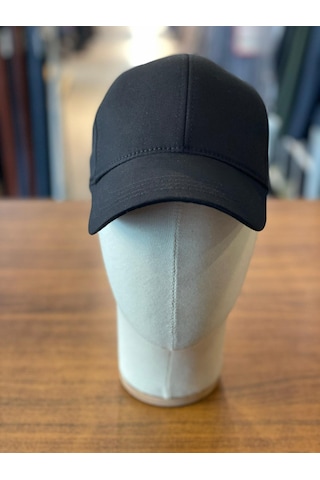 Hamze Düz Basic Pamuklu Unisex Cap Şapka Siyah