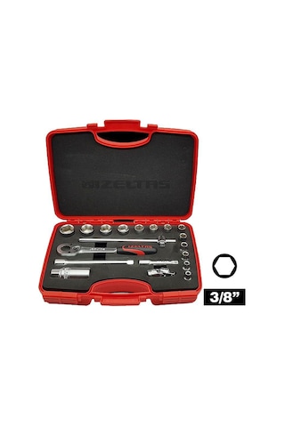 İzeltaş 1110 3/8 Altı Köşe Lokma Anahtar Takımı 19 Parça- 1110006019