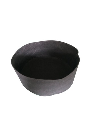 80x30cm 150l Keçe Dikim Varil Kapalı Dış Yuvarlak Bitki Çantası Dokumasız Fide Çantası Siyah