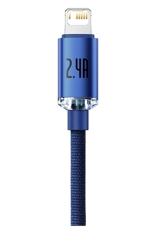 Baseus Crystal Shine USB to Lightning 1.2m 2.4A Hızlı Şarj Mavi