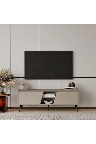 Roma Tv Ünitesi 120 Cm Mdf Metal Ayak Kum Taşı
