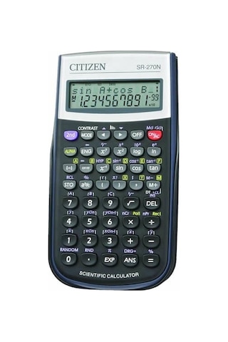 Citizen Sr-270n Siyah Bilimsel Hesap Makinesi