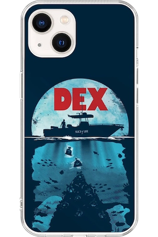 Apple Uyumlu iPhone 14 Plus Şeffaf Kılıf Dexter Tasarımlı