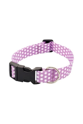 Pettagart Puantiyeli Lila Küçük Irk Köpek Boyun Tasması M Boyun 25 Cm X 40 Cm / 2 Cm Çok Renkli
