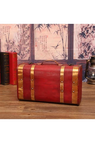 Sones Ahşap Taşınabilir Sertifika Çeşitli Eşyalar Depolama Kutusu Fotoğraf Stüdyosu Çekim Aksesuarları, Şartname: 1622-01 Kırmızı Phnom Penh Küçük