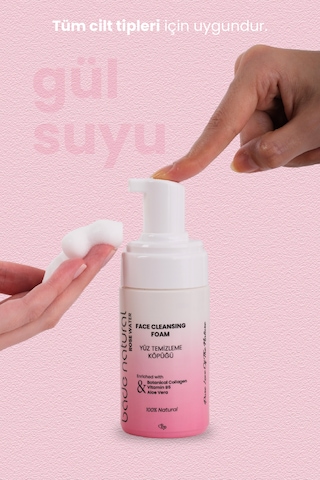 Bade Natural Gül Suyu İçerikli Yüz Temizleme Köpüğü 100 ML