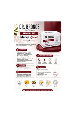 Dr. Bronos Hmdplus Masaj Kremi 150 ML