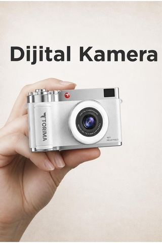 Torima CMR50 Mini Dijital Retro Kamera 48 MP Selfie Video Vlog Kamerası