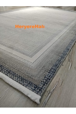 Yamalıhome Quka Halı Bodrum 7008lacivert Gri %100 Akrilik 160x230