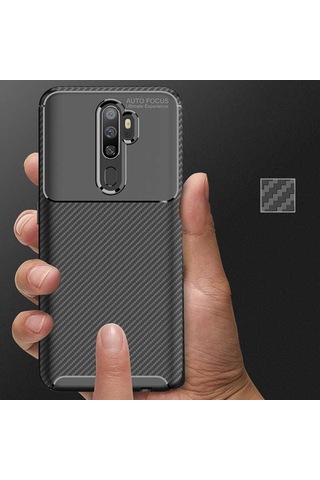 Oppo A9 2020 Kilif Karbon Silikon Case 392449639