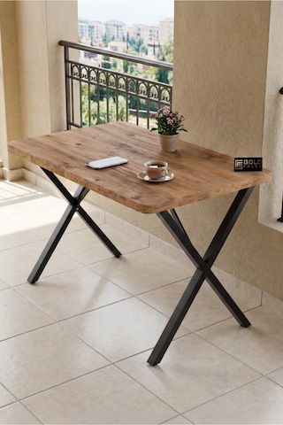Reyo Falez 110x70 Cm Yemek Masası Modern Ahşap Görünümlü Mutfak Ofis Balkon Bahçe Kafe Masası Atlantik Çam 9830 Atlantik - Çam