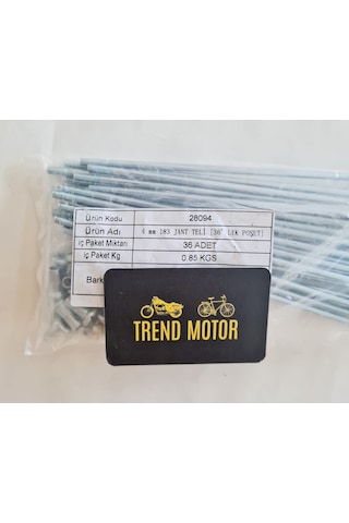 4mm X 183 Jant Teli - 36lı Poşet - 19 İnç Cg Çita Agk Motosiklet