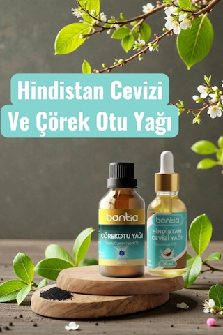 Çörekotu Yağı 50 Ml + Hindistan Cevizi Yağı 20 Ml Sindirim, Cilt Ve Saç Bakımı, Doğal Takviye 50 Ml