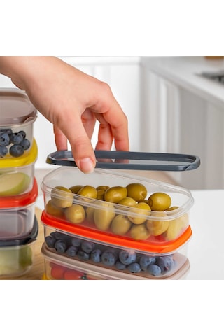 Porsima 1001 Dikdörtgen Plastik Saklama Kabı Seti 12'li