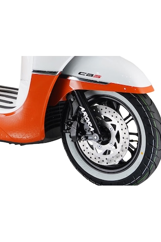 Arora Malibu 125 Cc Hava Soğutmalı Scooter Beyaz Turuncu 2024