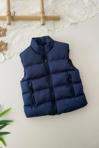 Minigimin Cicileri Miniğimin Cicileri Cepli Unisex Çocuk Şişme Yelek - Lacivert Lacivert