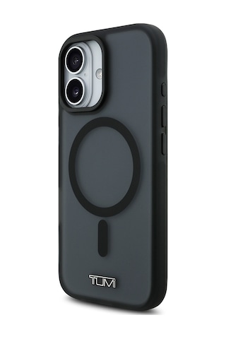 Apple Uyumlu iPhone 17 Kılıf Tumı Lisanslı M-safe Şarj Özellikli Buzlu Transparan Kapak Siyah Siyah
