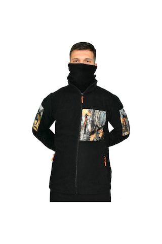 Mysia Outdoor Siyah Orman Taktik Polar Mont Avcı 7 Cep Çok Renkli
