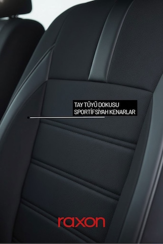 Neptun Plus Serisi Tay Tüyü Kumaş Oto Koltuk Kılıfı Tam Set Airbag Uyumlu Lüks Araç Koltuk Kılıfı Açık Gri