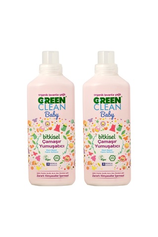 U Green Clean Baby Organik Lavanta Yağlı Bitkisel Çamaşır Yumuşatıcı 2 x 1 L