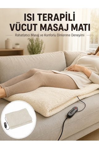 Vücut Masaj Matı Isı Terapili Ve Çok Bölgeli Masaj Yeni Nesil - Lisinya
