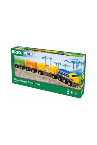 Brio World 3 Vagonlu Kargo Treni 33982