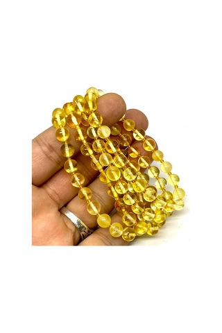 Kehribarstore Damla Kehribar TaşLı Bileklik N11.72384 Çok Renkli