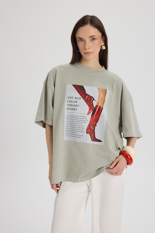 Mai Studios Co. Theory Oversize Gri T-shirt Gri