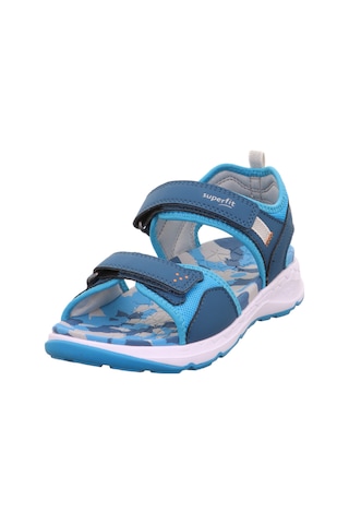 Superfit Criss Cross Çocuk Sandalet Kamuflaj - Mavi 000586-8010