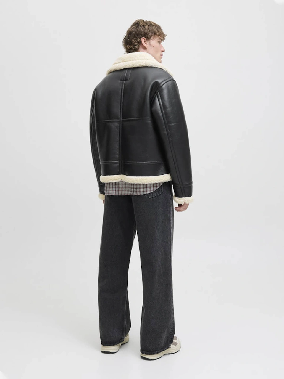 Jack & Jones Jorliverpool Aviator Siyah Erkek Ceket 12282948 Siyah