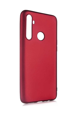 Noktaks - Realme 5i Uyumlu - Kılıf Mat Soft Premier Silikon Kapak - Siyah