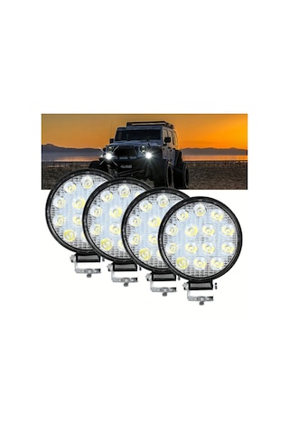 Xuweiwei 42w 4 Adet Led Çalışma Işık Çubuğu 12v Yüksek Parlaklık Neon Kiti Evrensel Uyum Araç Için