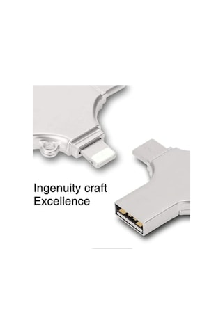 Otg 4in1 Cep Telefonu Çok Fonksiyonlu Usb Flash Bellek 128 Gb Type-c, Micro Sd Ve Kart Okuyucu Diğer
