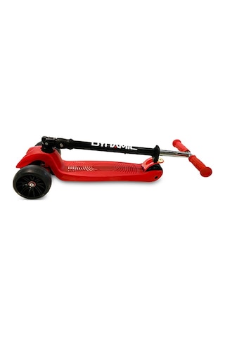 Dynamic Grande 3 Teker Katlanabilir Işıklı Scooter - Kırmızı