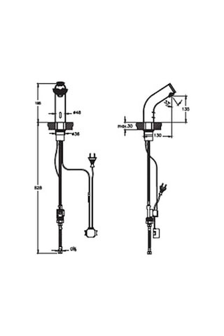 Punto A47175 Tek Su Girişli Elektrikli Fotoselli Lavabo Bataryası