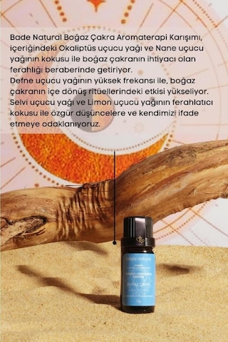 Bade Natural Boğaz Çakra Aromaterapi Karışımı 10 ML