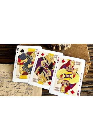 Npcc Shakespeare Burgundy Premium Oyun Kağıdı Limited Edition Koleksiyonluk İskambil Kartları