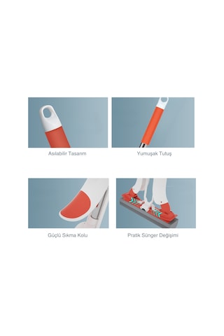 Yui Varivas Tb2030 Kelebek Sıkma Mekanizmalı Sünger Paspas Mop