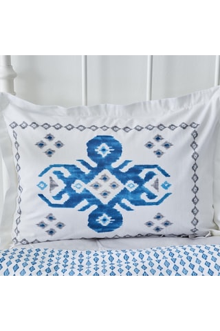 Karaca Home Neos Pamuk Çift Kişilik Nevresim Takımı Mavi