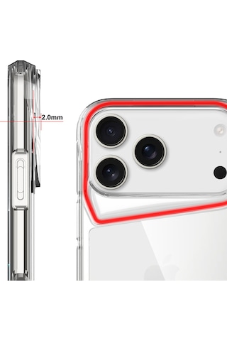 Nihcase Apple Uyumlu iPhone 17 Pro Max Kılıf Tmax Ultra Darbe Emici Özellikli Kapak
