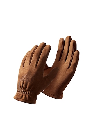 Trendooze Tam Süet Sıcak Parmak Kış Golovejoy Erkek Eldiveni Eldiven Ekran Dy55 Dokunmatik Deve Çift Butu Bisiklet 1 Ts Devetüyü