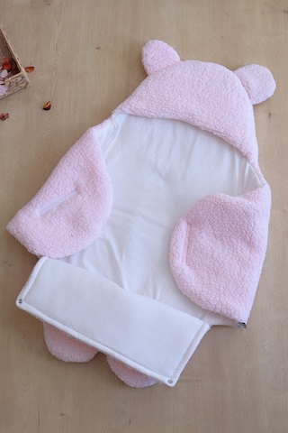 Kız Bebek Pembe Peluş Lüks Anakucağı Kundak Stl6400 Pembe