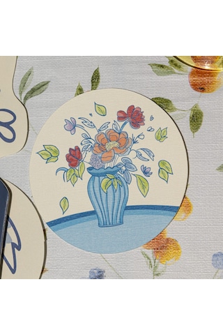 Vase Kağıt Bardak Altlığı 10 Cm 12'li Paket Beyaz