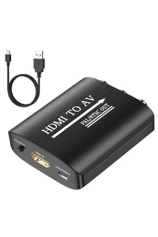 Hdmi To Av Rca Tos Çevirici Dönüştürücü Adaptör Hdmı To Av Rca